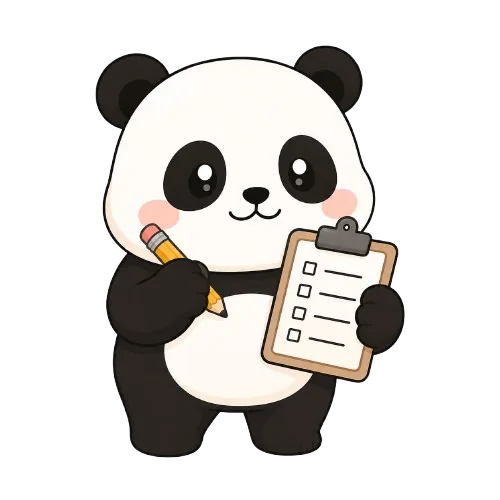 น้องมะลิถือคลิปบอร์ดเช็กลิสต์