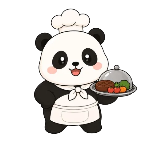 น้องมะลิในชุดเชฟถือถาดอาหาร