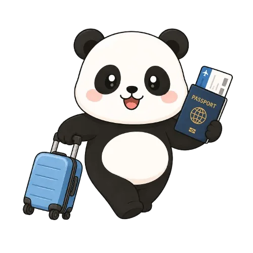 น้องมะลิพร้อมกระเป๋าเดินทางและพาสปอร์ต